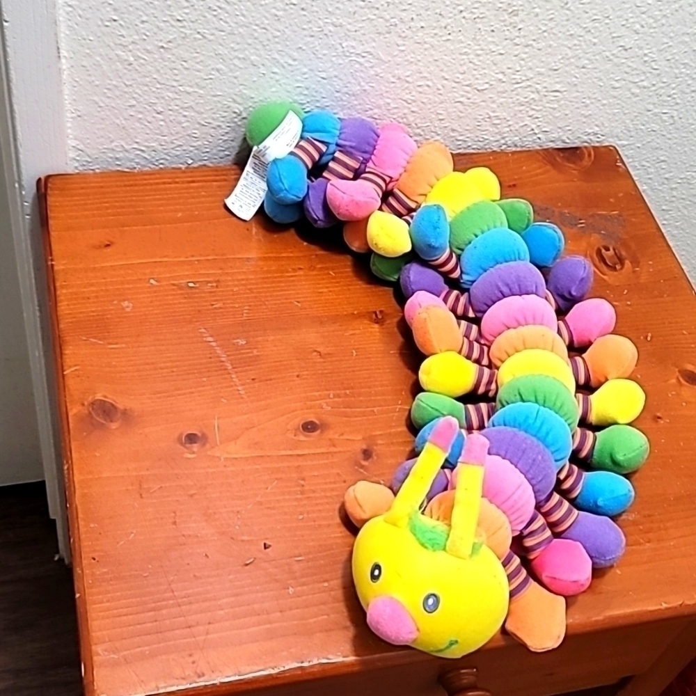 Melissa & Doug Caterpillar‎ Plush Unisex 19 Inch Rainbow Stuffed Animal Toy